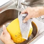 اسکاچ ظرفشویی آشپزخانه مربعی دو لایه